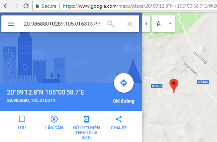 Bật mí cách xem thửa đất trên bản đồ địa chính nhanh nhất 3 Hình 2: Cách xem thửa đất trên bản đồ địa chính bằng Google map