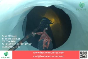 Scan 3D Laser Silo xi măng Insee tại Việt Nam 2 Scan 3D ngược trong lòng Silo