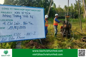 Khảo sát địa chất dự án Tôn tạo di tích bia tưởng niệm Trương Vĩnh Ký