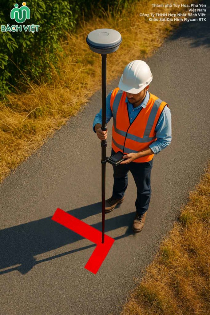 Khảo sát địa hình bằng Flycam RTK 2 Kết nối RTK