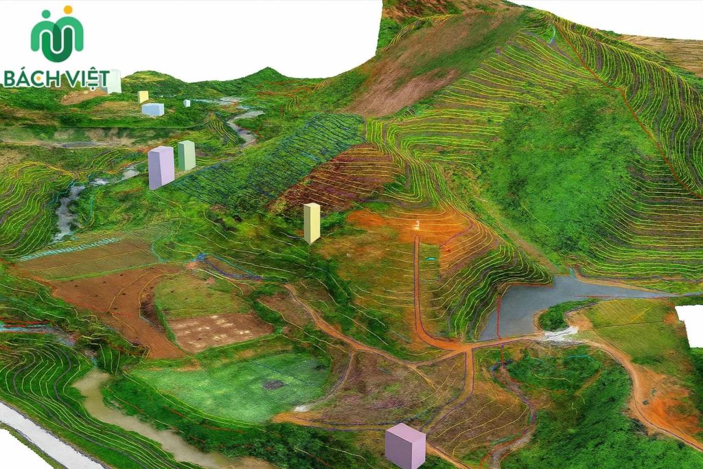 Khảo sát địa hình 3D bằng Flycam giá rẻ 3 Mô hình 3d địa hình