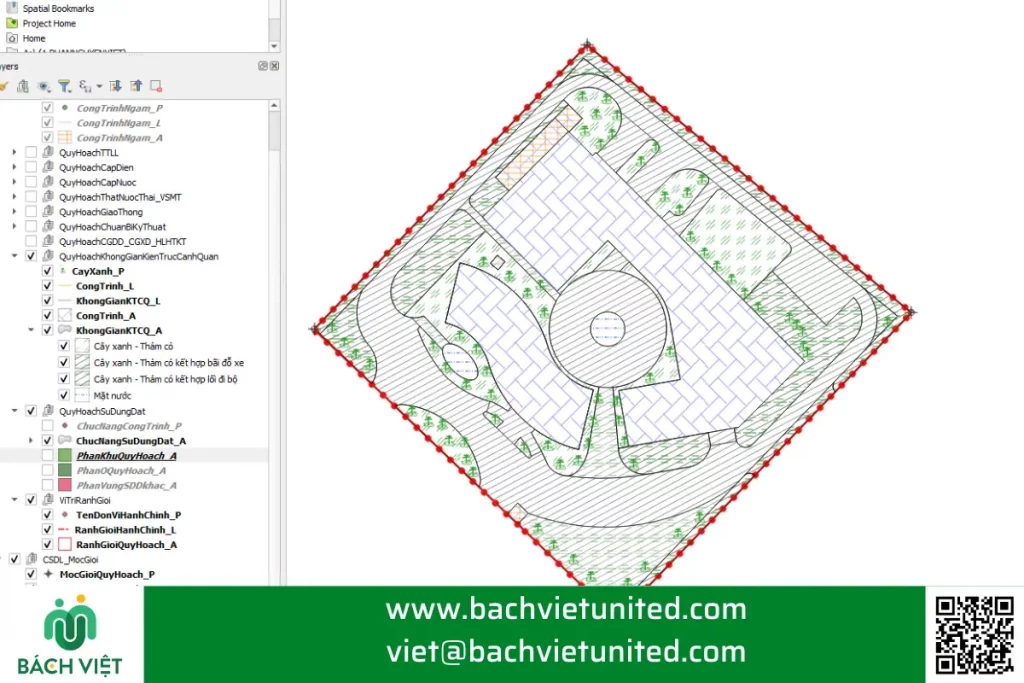 Công ty dịch vụ chuyển đổi dữ liệu quy hoạch sang GIS 4 Dữ liệu GIs sau khi chuyển đổi từ CAD sang Geodatabse lưu trữ và style màu