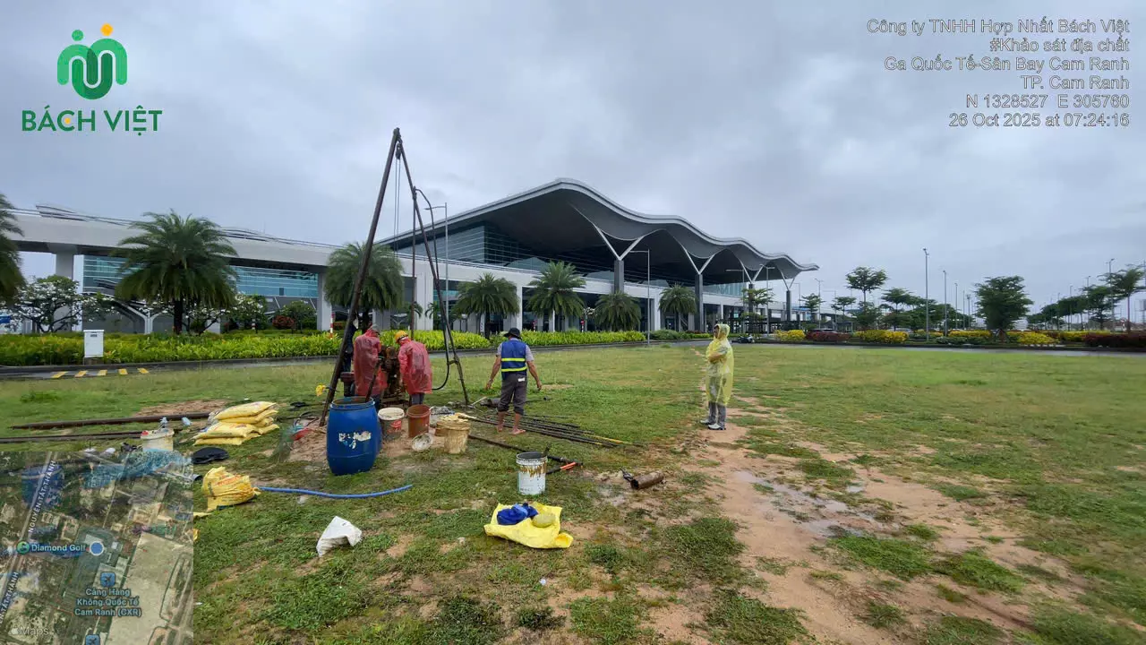 Khảo sát địa chất nhà điều hành sân bay Cam Ranh