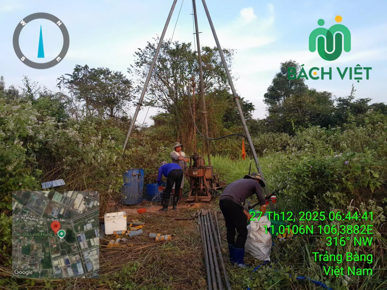 Khảo sát địa chất nhà ăn công ty Quốc Tế Viễn Đông tại KCX Linh Trung 3