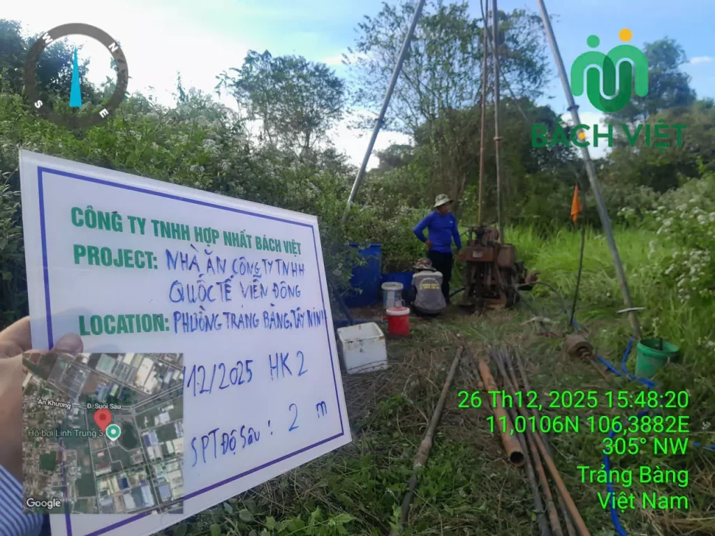 Công tác khoan tại hiện trường