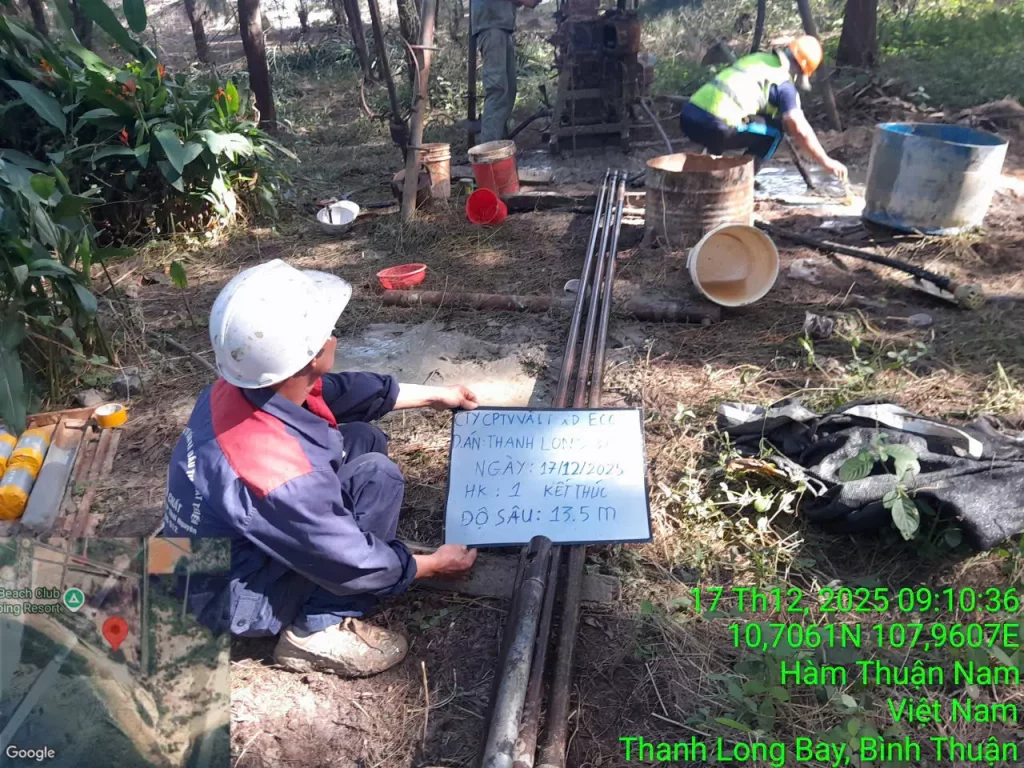 Khảo sát địa chất hạng mục kè dự án Thanh Long Bay 1 Khảo sát địa chất hạng mục kè dự án Thanh Long Bay