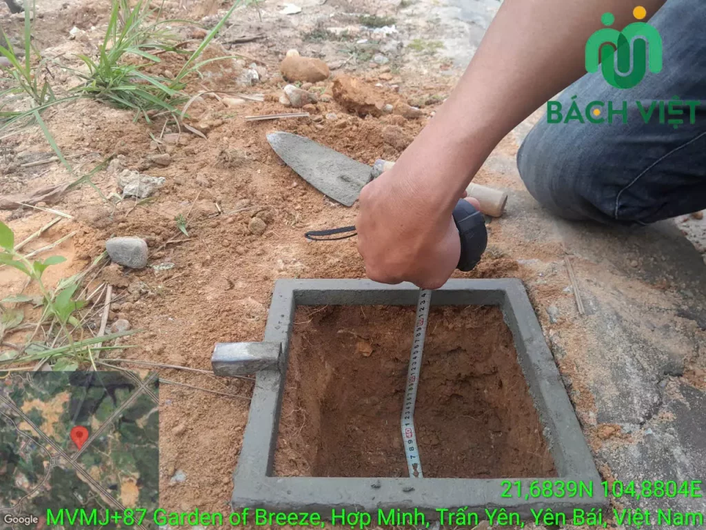 Chọn điểm xây mốc đường chuyền cấp 2