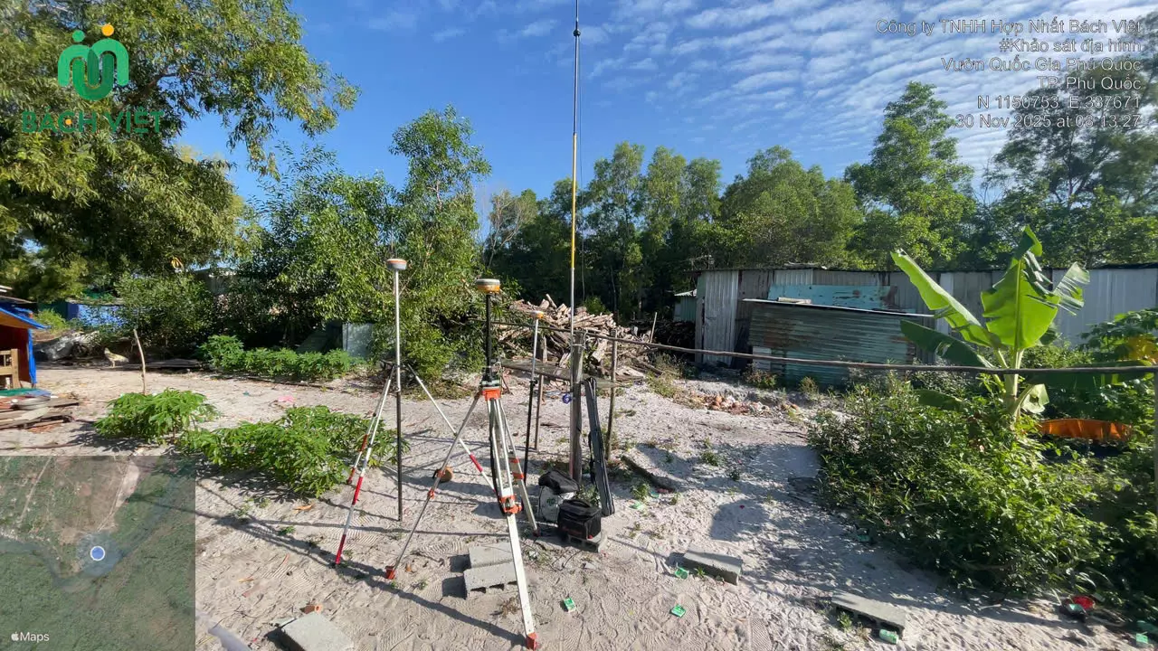 Khảo sát địa hình dự án Khu dân cư Rạch Tràm Phú Quốc