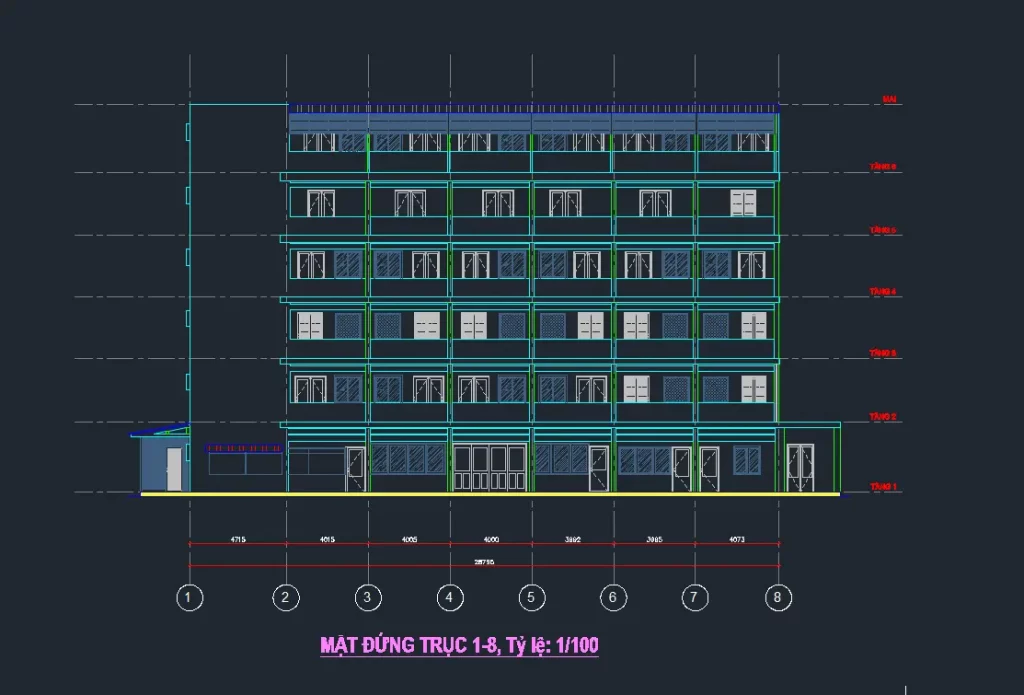 Kết quả vẽ kiến trúc công trình