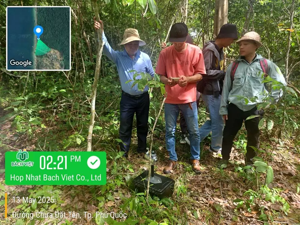 Kết thúc ca quét 3D dưới tán rừng