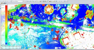 Scan 3D rừng thông phục vụ thi công