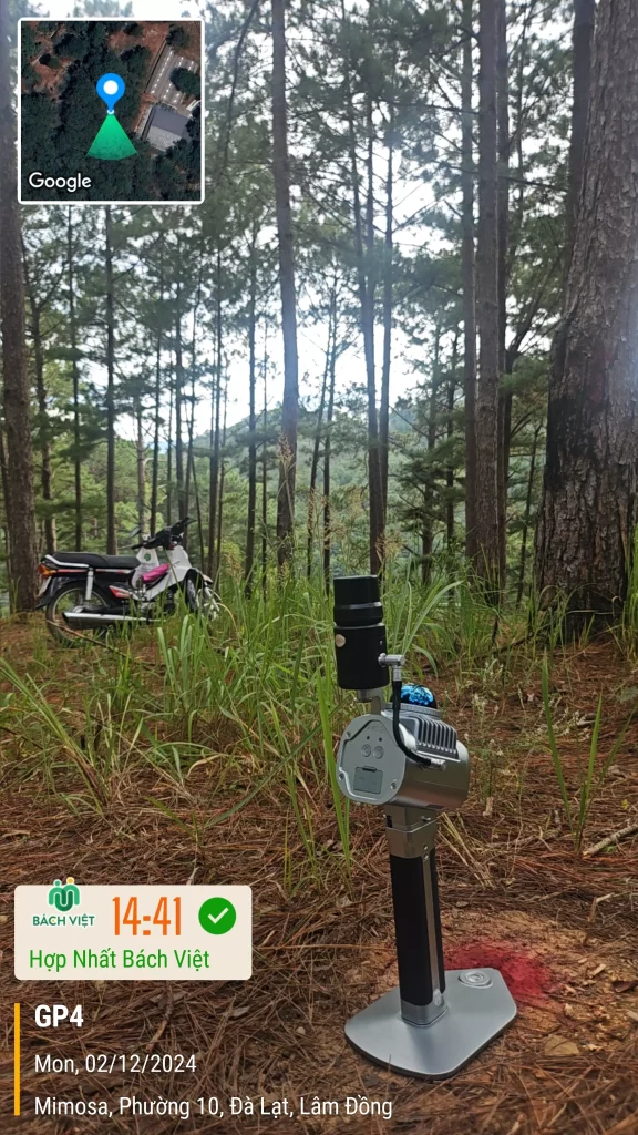 Scan 3D rừng thông phục vụ thi công dự án Omirita 5 Scan 3D bằng LiGrip O1