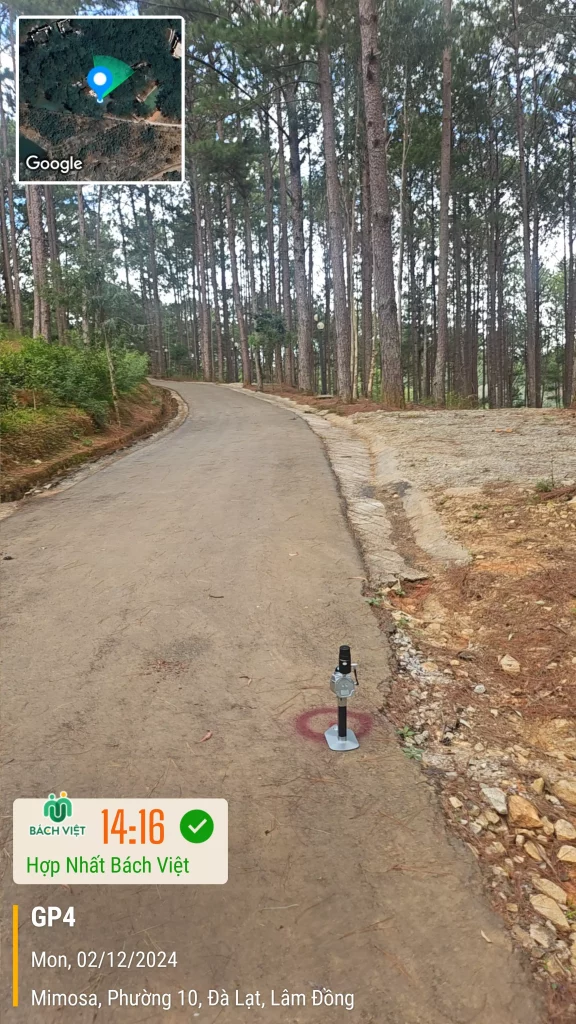 Scan 3D rừng thông phục vụ thi công dự án Omirita 3 Điểm khống chế ảnh GCP