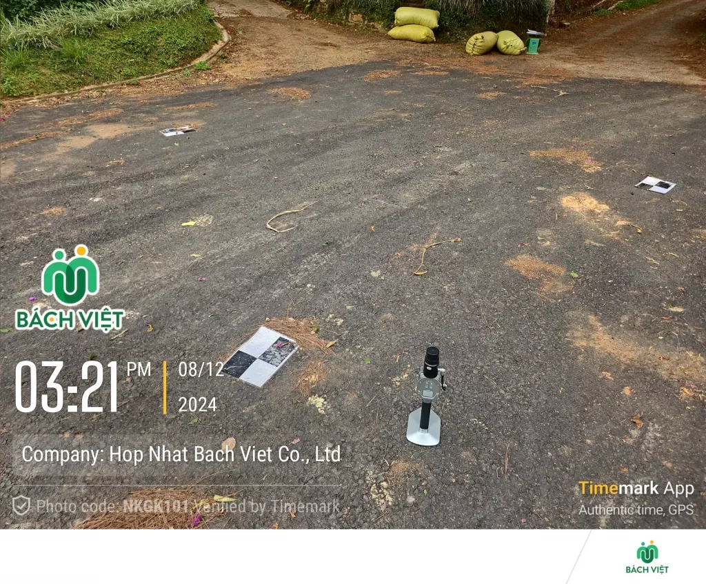 Scan 3D rừng thông phục vụ thi công dự án Omirita 2 Điểm Target