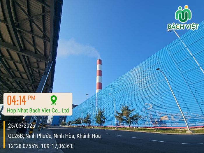 Flycam 3D tính thể tích bãi than nhiệt điện Vân Phong