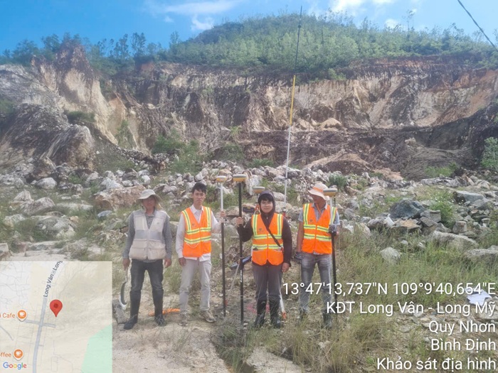 Khảo sát địa hình KDT Long Vân - Quy Nhơn