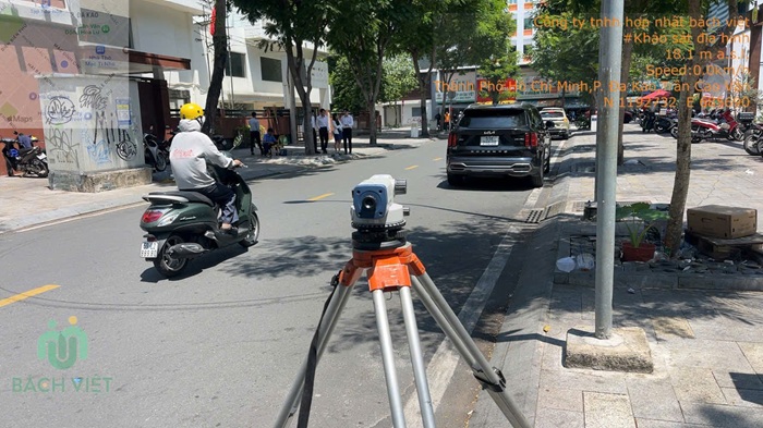Đo đạc địa chính tại đường Trần Cao Vân - quận 1