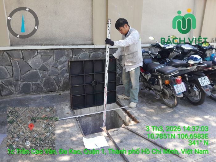 Đo đạc địa chính tại đường Trần Cao Vân - quận 1