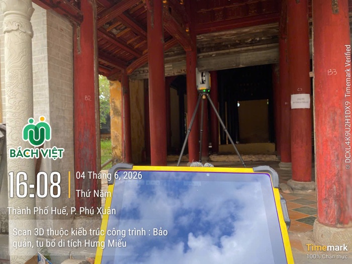 Scan 3D laser dự án Hưng Miếu - Huế