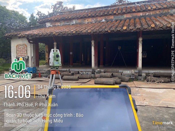 Scan 3D laser dự án Hưng Miếu - Huế