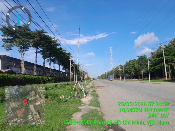 Đo đạc địa chính nhà máy Viglacera Vũng Tàu