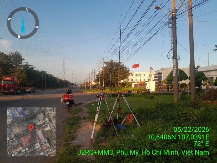 Đo đạc địa chính nhà máy gạch Viglacera Vũng Tàu